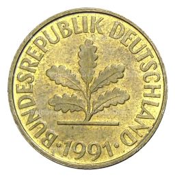 10 пфеннигов 1991 года A Германия