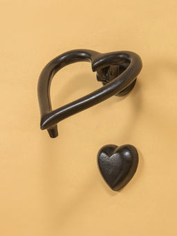 Дверной молоток «Сердце», 12×11 см