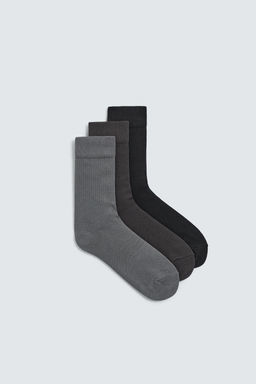 3-PACK OF TEXTURED SOCKS