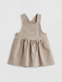 Nak??l? K?z Bebek Salopet Elbise ve Ti??rt