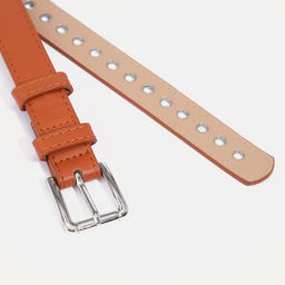 Ремень женский, ширина 2,3 см, пряжка металл, люверсы, цвет рыжий - Simaland фото 2