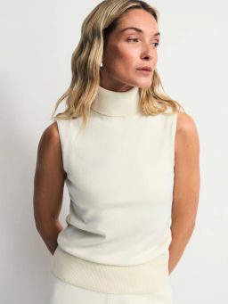 Топ без рукавов с воротником стойкой / Zarina  фото 2