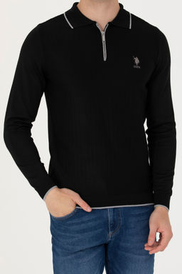 U. S. Polo Assn Мужской черный свитер - U.s. polo assn фото 20