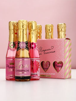 Гель для душа шампанское Искрись от счастья, набор 3 шт х 250 мл, Чистое счастье  фото 2