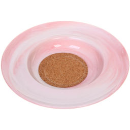 Чайная пара "Мрамор" (кружка 200мл+блюдце), розовая