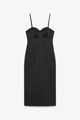 ZW COLLECTION MULTI-POSITION SATIN DRESS - Zara фото 6