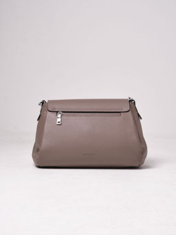 Сумка кожаная сэтчел Deboro 30923 тауп