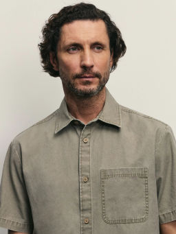 Рубашка c эффектом garment dye / Zarina  фото 6