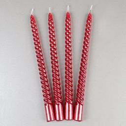 Свеча стержень 4 штуки 25 см витая / GL-10-4 /уп 36/144/ - Галеонтрейд фото 4