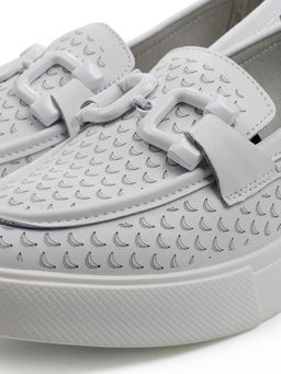 06-YC139-1 WHITE Туфли женские (натуральная кожа)