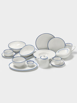 Бульонница с блюдцем Magistro Blue Lagoon, 300 мл, фарфор, белая  фото 6