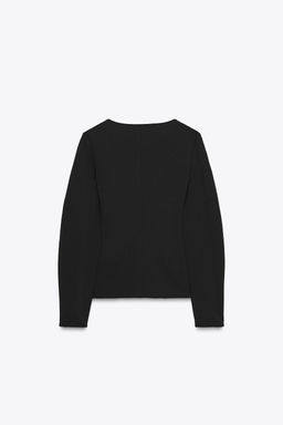 GATHERED CREPE TOP - Zara фото 7