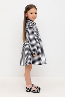 КР 5907/серая клетка на белом к519 платье для дев - Crockid фото 4