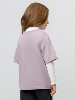 КР 302866/сиреневый 3304 к617 фуфайка (футболка) для дев