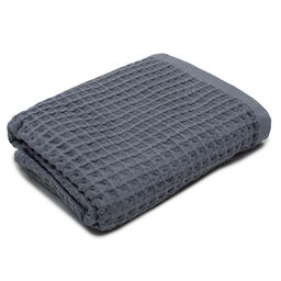 Полотенце вафельное 70х140, 100% хлопок, Серый - Традиция фото 2