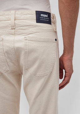 Milan Classic Denim Ekru Jean Pantolon - Mavi фото 7