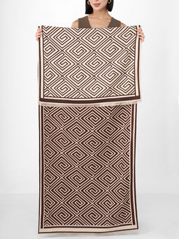 в составе ШЕРСТЬ и КАШЕМИР Большой, мягкий, теплый однотонный двусторонний палантин. - Tantino фото 2