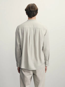 Рубашка regular fit со льном / Zarina  фото 5