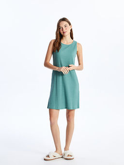 Kad?n Bisiklet Yaka D?z Gecelik