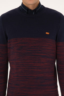 Erkek Slim Fit Bisiklet Yaka Lacivert Kazak - U.s. polo assn фото 6