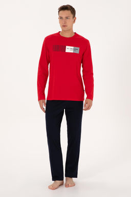 Erkek K_rm_z_ Pijama Tak_m_