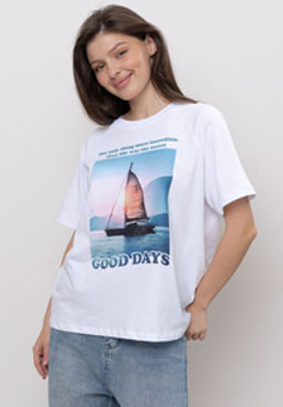 ФУТБОЛКА ЖЕНСКАЯ арт. 1900W-20322.2F-921.1331 - Almando melado фото 5