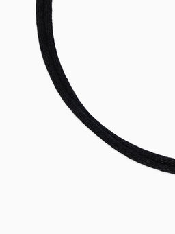 Цена за 10 шт. Шнурок нейлоновый d=1.5 мм, 43 см + удлинитель, чёрный