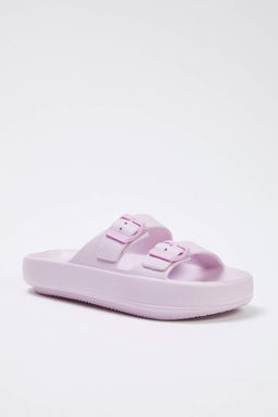 Trendyol Shoes Bej Cift Bantl? Toka Detayl? Hafif Taban Kad?n Terlik TAKSS25TE00019 - Trendyolmilla фото 26