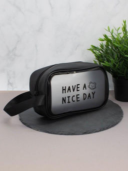 Косметичка "Have a nice day", black (14х20х9,5 см)