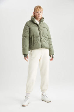 Водонепроницаемая куртка-пуховик с воротником-стойкой DeFactoFit  фото 2