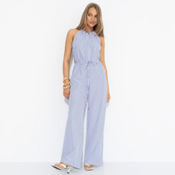 Комбинезон лёгкий, Проникновение в образ (полоска, с поясом) - Charutti фото 8