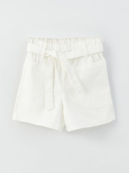 Beli Lastikli Basic Gabardin K?z ?ocuk ?ort - Waikiki фото 3
