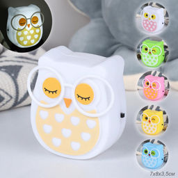 Светильник ночник в розетку Сова / CW415-82 /уп 120/240/