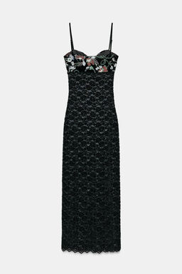 LACE EMBROIDERED DRESS - Zara фото 7