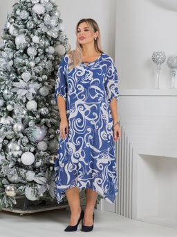 Платье 1413 синий - Novita фото 3
