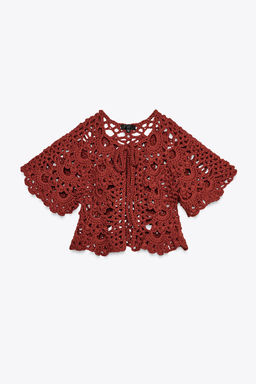 CROCHET CARDIGAN - Zara фото 5