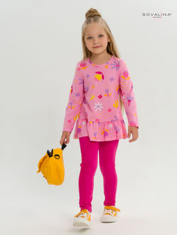 Костюм Алиса цветы барби-фуксия - Sovalina фото 10