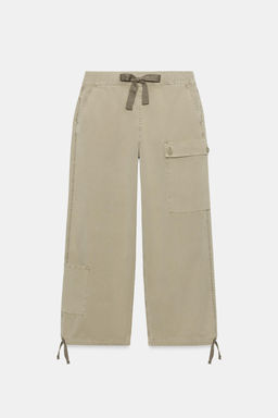 PANTAL?N CARGO LAZADA / Khaki claro - Zara фото 4