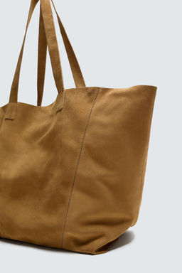 LEATHER TOTE BAG - Zara фото 11