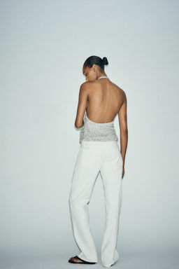 GATHERED SEQUIN TOP - Zara фото 5