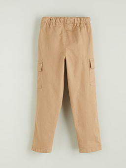 Beli Lastikli K?z ?ocuk Kargo Pantolon