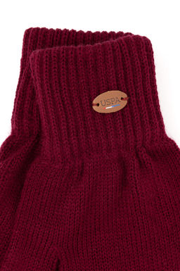 Мужские вишневые перчатки Неожиданная скидка в корзине - U.s. polo assn фото 3