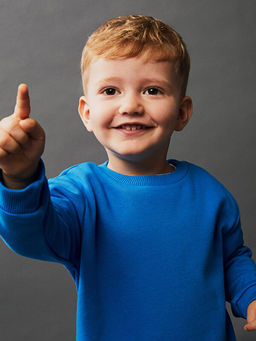 Bisiklet Yaka Uzun Kollu Erkek Bebek Sweatshirt 2li