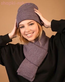 LS 11 PL 11 Комплект женский (колпак+шарф) (56-58)