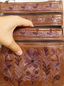 Сумка натуральная кожа через плечо №1114/20 - Ганг фото 5