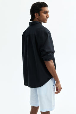 Pantal?n corto en mezcla de lino Regular Fit - H&m фото 10