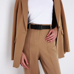 Ремень женский, ширина 3,5 см, пряжка металл, цвет чёрный - Simaland фото 4