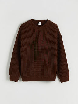 Bisiklet Yaka Triko Erkek ?ocuk Kazak