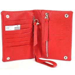 Портмоне женское Croco-ПР-801 натуральная кожа 2 отд, 12 карм, рем-петля, алый флотер (128) 229121 фото 3