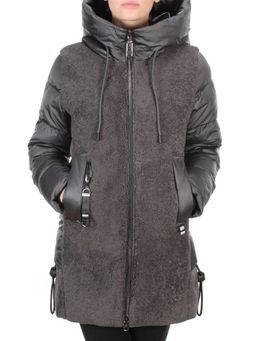 D6816 DARK GRAY Куртка зимняя женская KARERSITER (200 гр. холлофайбера) - Fashion фото 2